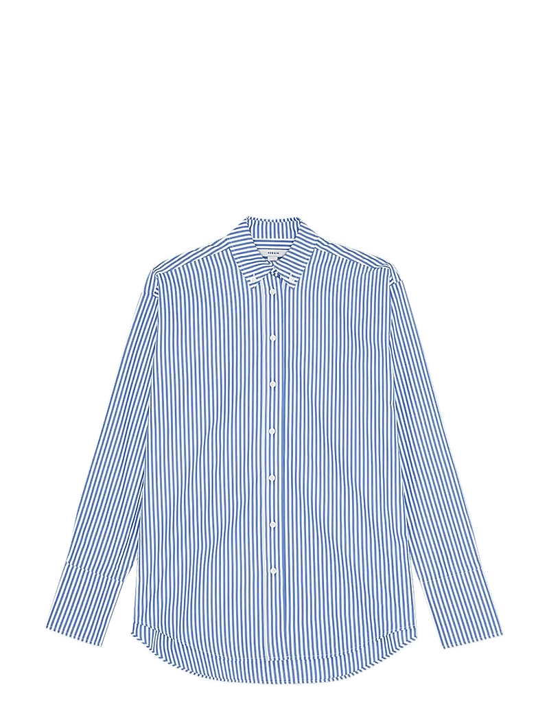 REMAIN Birger Christensen - OVERSIZE SHIRT - pikkade varrukatega särgid - cornflower blue comb. - 1