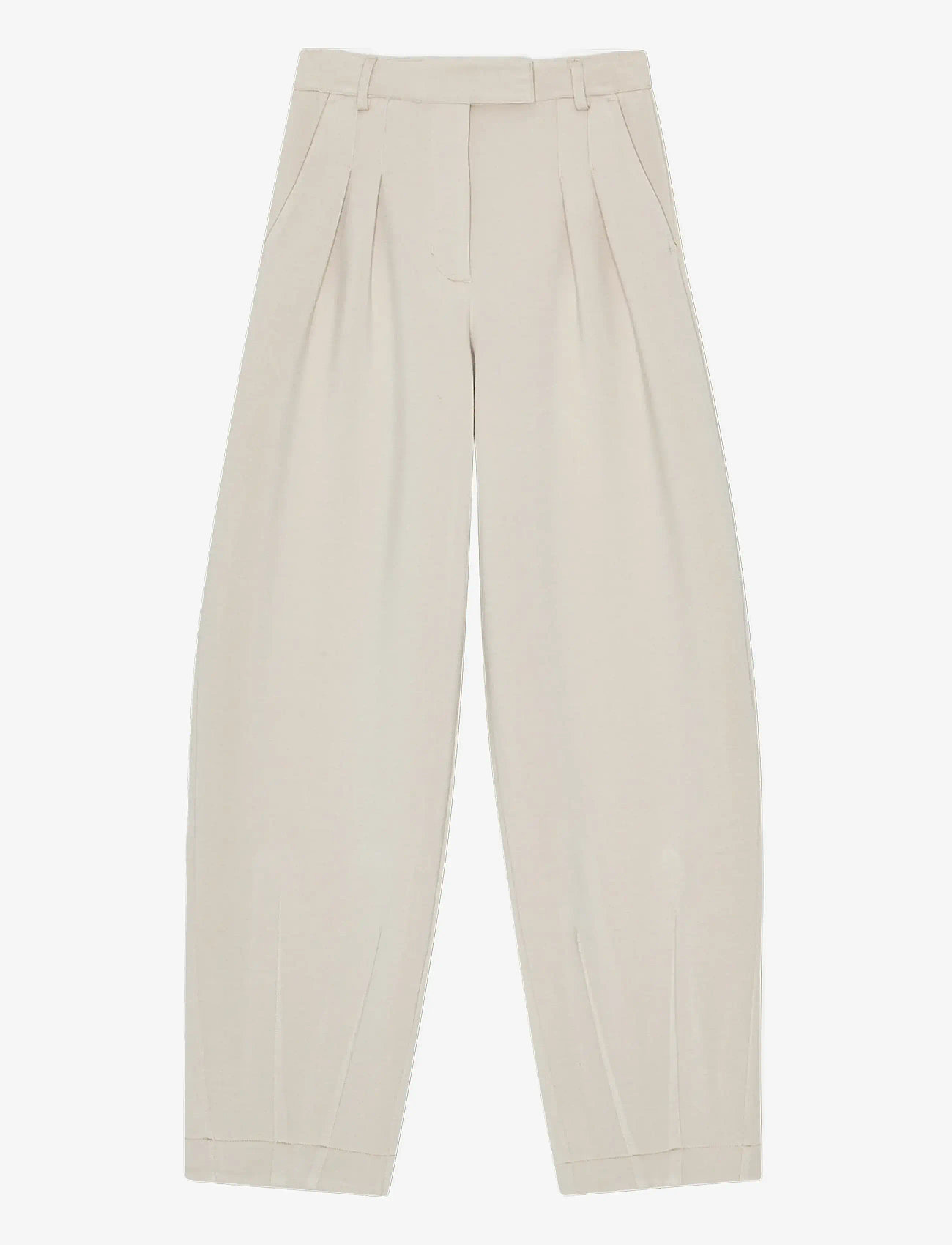 REMAIN Birger Christensen - SOFT COCOON PANTS - barrel trousers - tofu beige - 1
