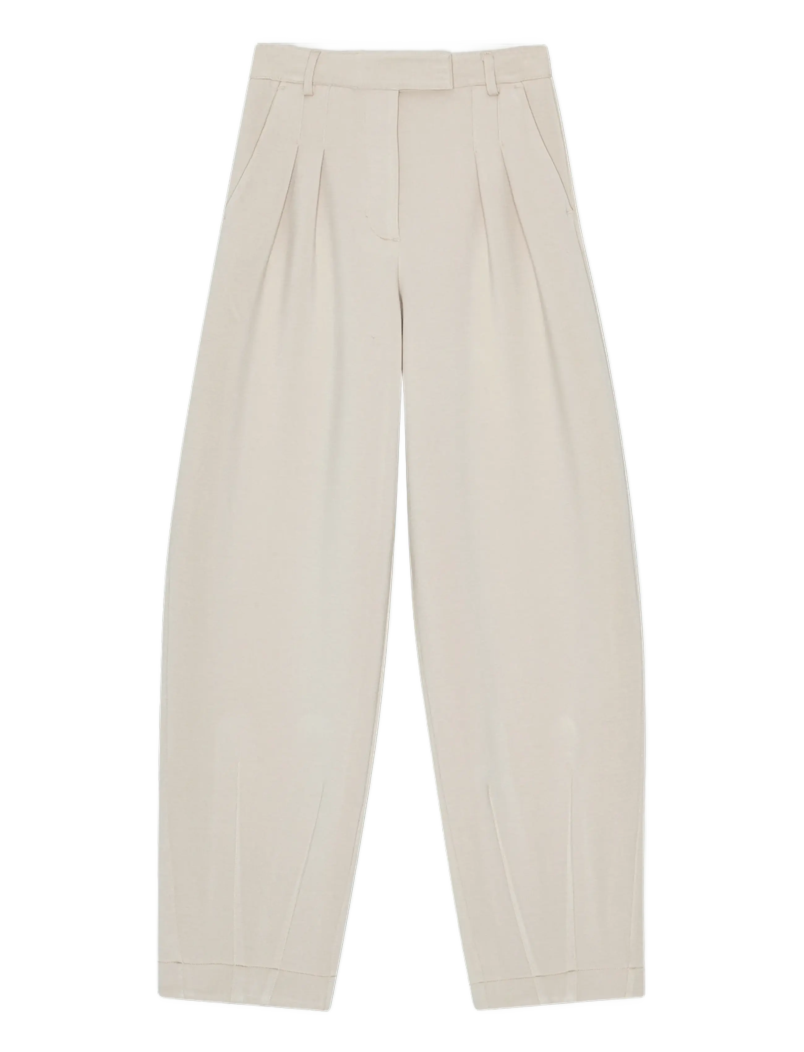 REMAIN Birger Christensen - SOFT COCOON PANTS - "barrel" bikses - tofu beige - 1