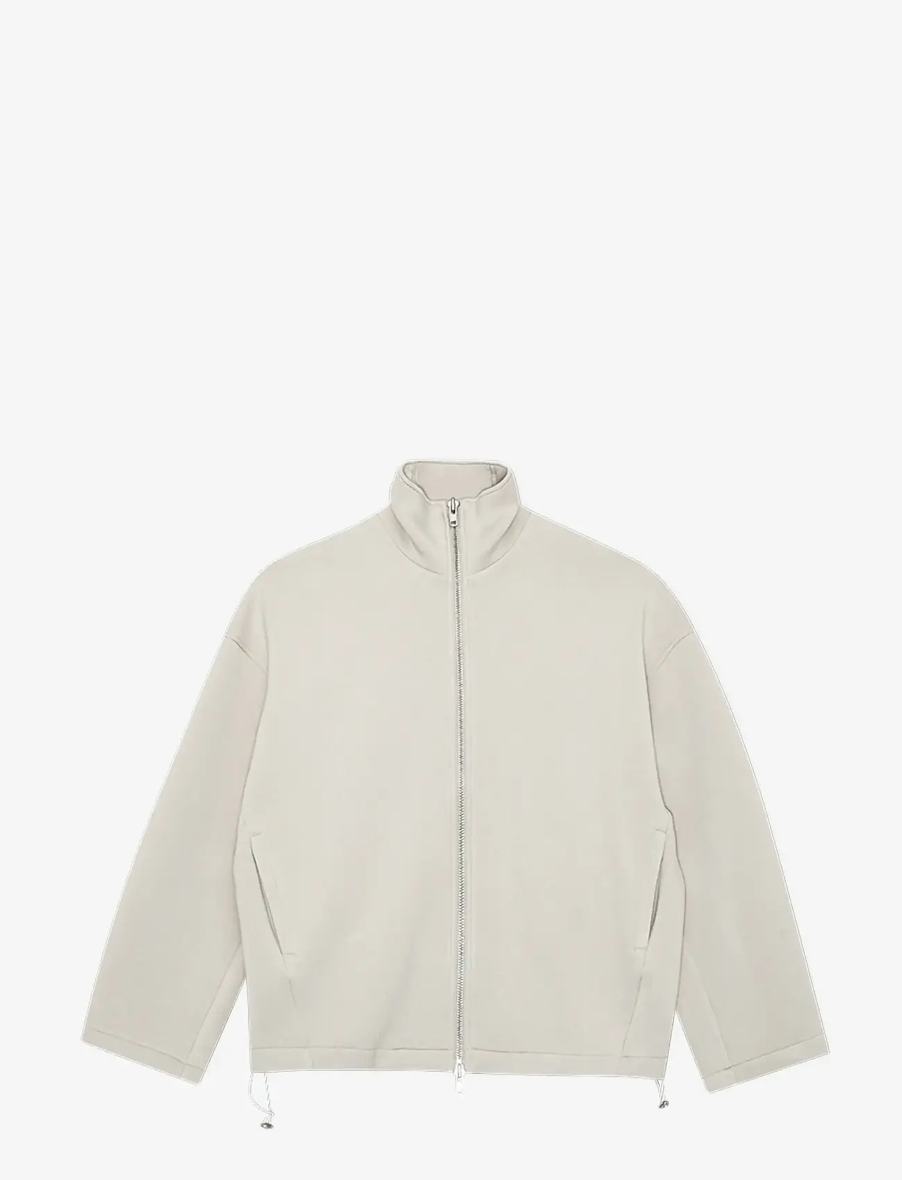 REMAIN Birger Christensen - SOFT ZIPPED JACKET - fliisid ja vahekihina kantavad jakid - tofu beige - 1