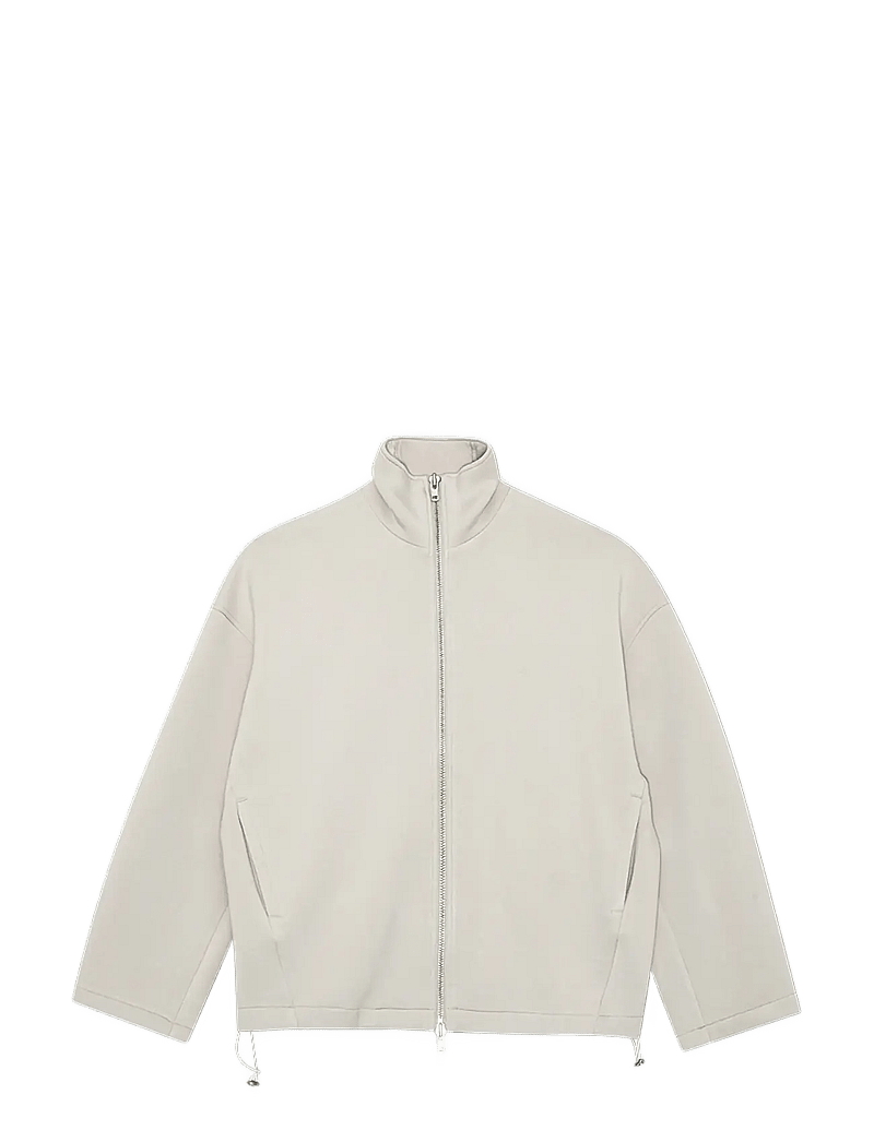 REMAIN Birger Christensen - SOFT ZIPPED JACKET - fliisid ja vahekihina kantavad jakid - tofu beige - 1