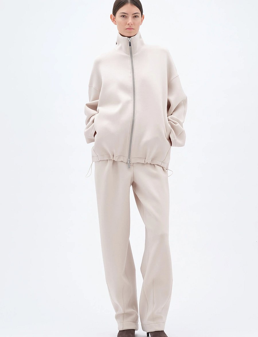 REMAIN Birger Christensen - SOFT ZIPPED JACKET - fleece & midlayer - tofu beige - 0