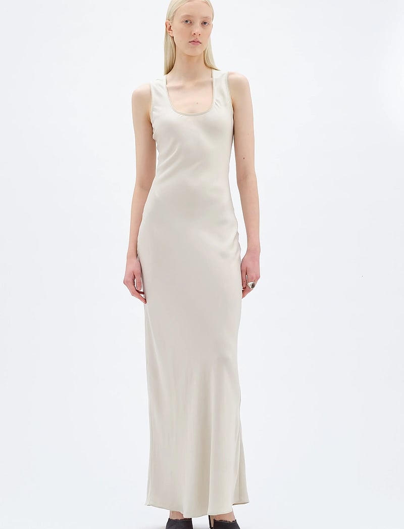 REMAIN Birger Christensen - MAXI BIAS CUT DRESS - abendkleider - silver green - 0