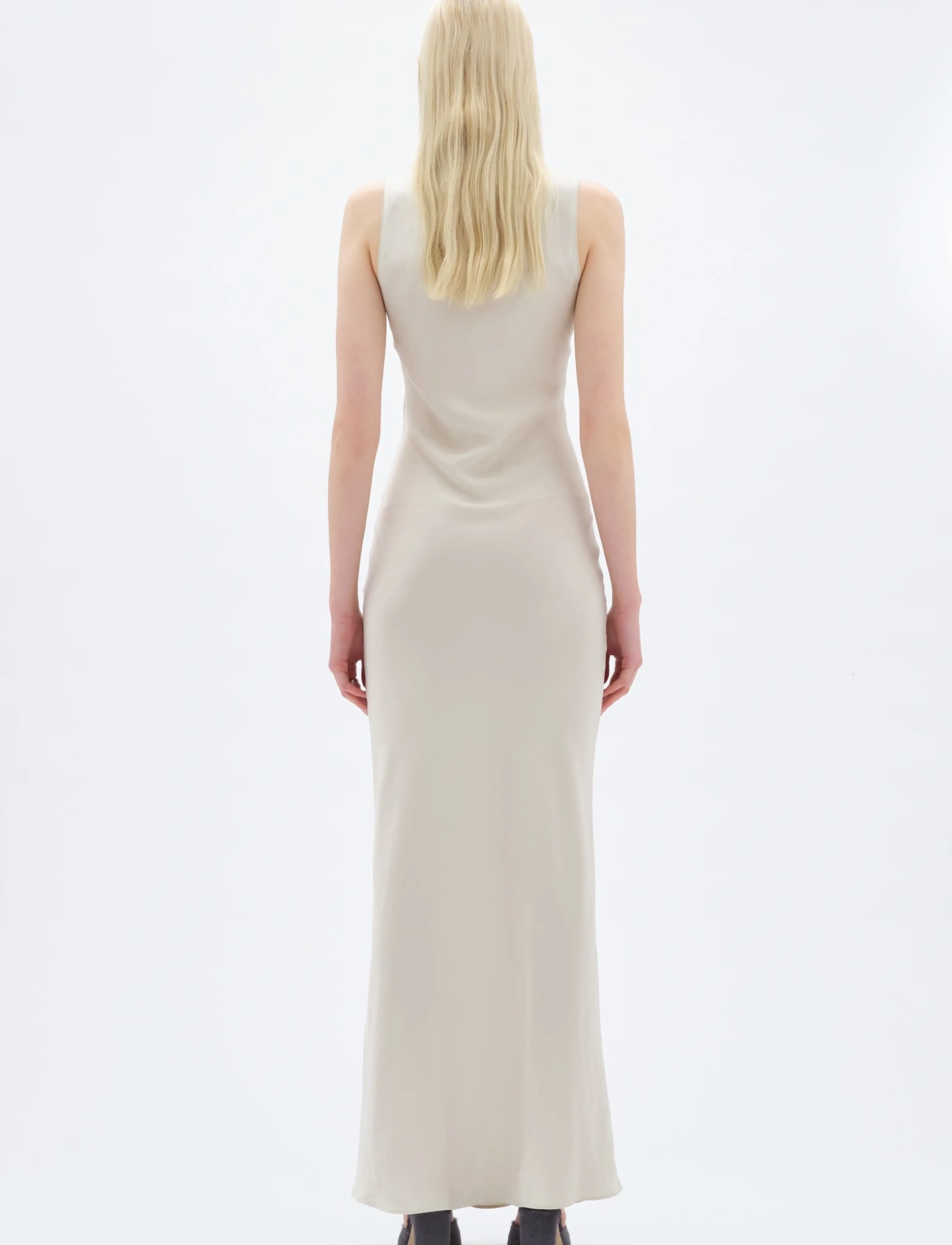 REMAIN Birger Christensen - MAXI BIAS CUT DRESS - silver green - 3