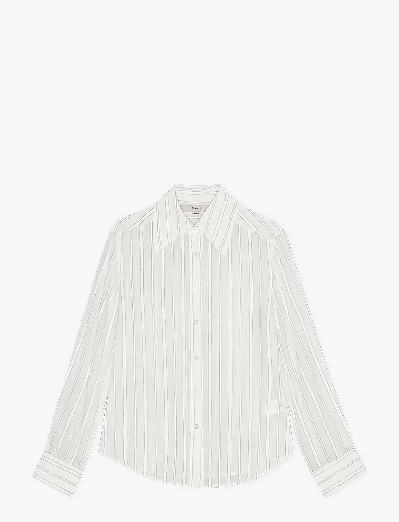 REMAIN Birger Christensen - FITTED SHIRT - pikkade varrukatega särgid - cloud dancer comb. - 1