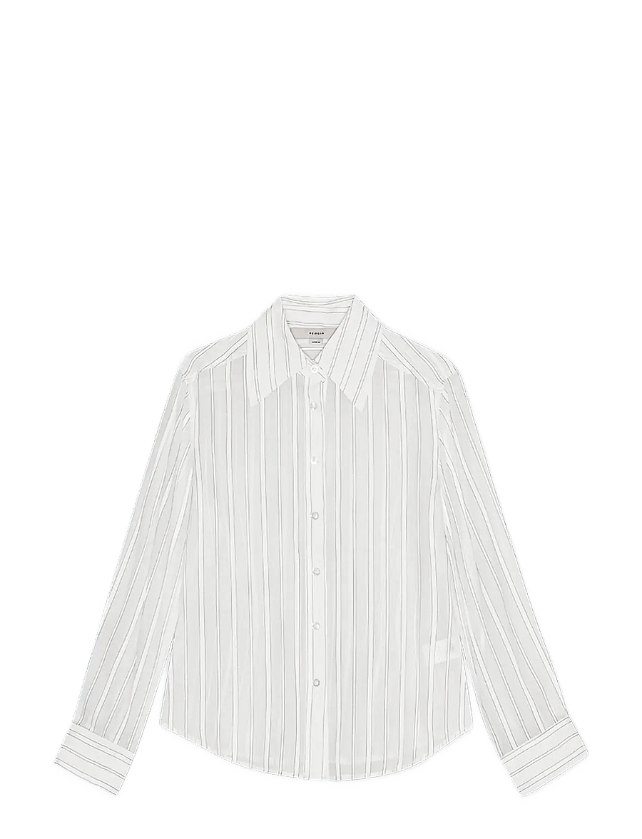 REMAIN Birger Christensen - FITTED SHIRT - langärmlige hemden - cloud dancer comb. - 1