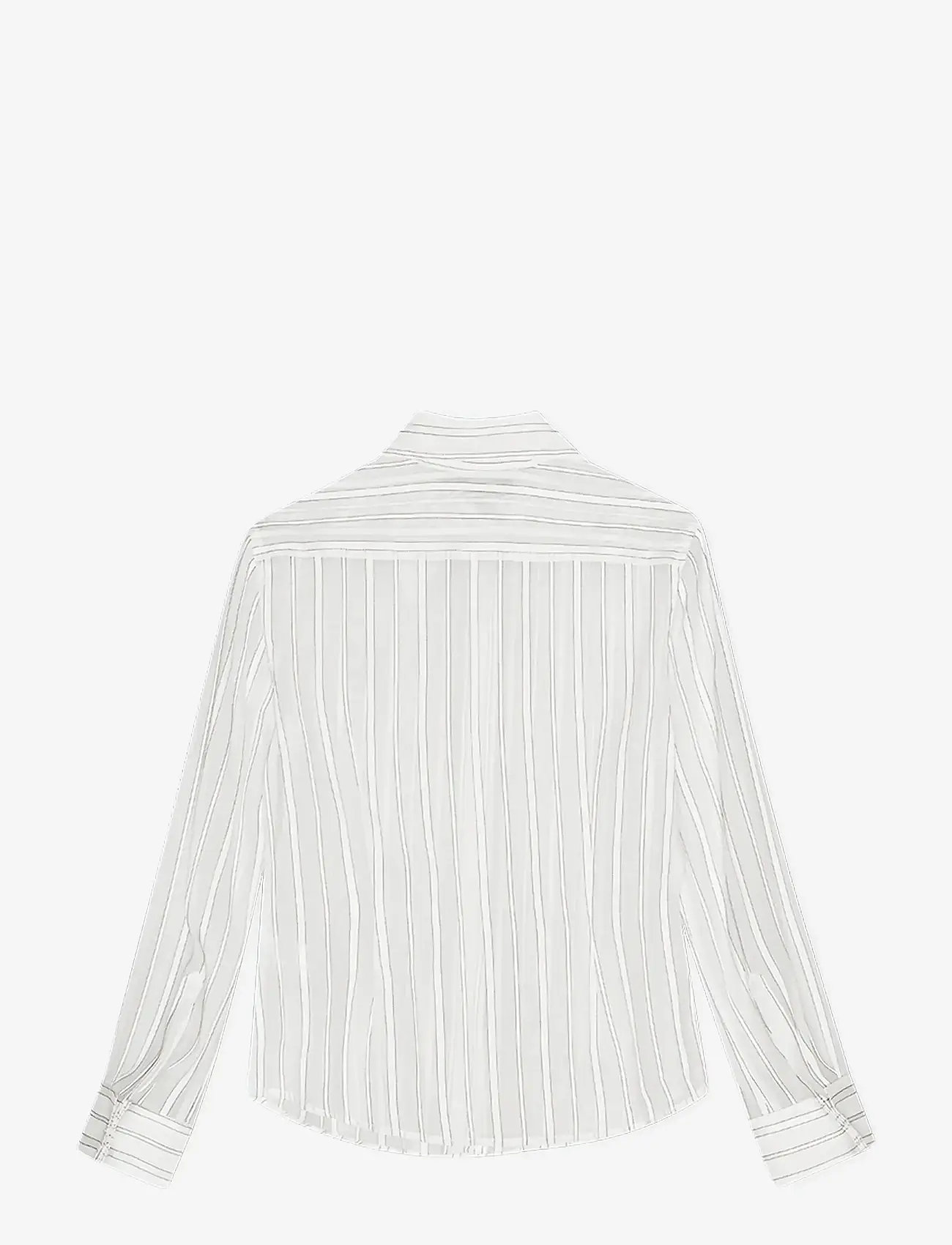 REMAIN Birger Christensen - FITTED SHIRT - pikkade varrukatega särgid - cloud dancer comb. - 2