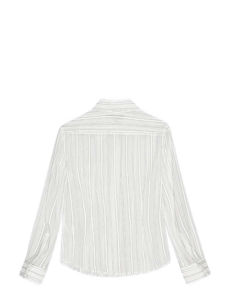 REMAIN Birger Christensen - FITTED SHIRT - pikkade varrukatega särgid - cloud dancer comb. - 2