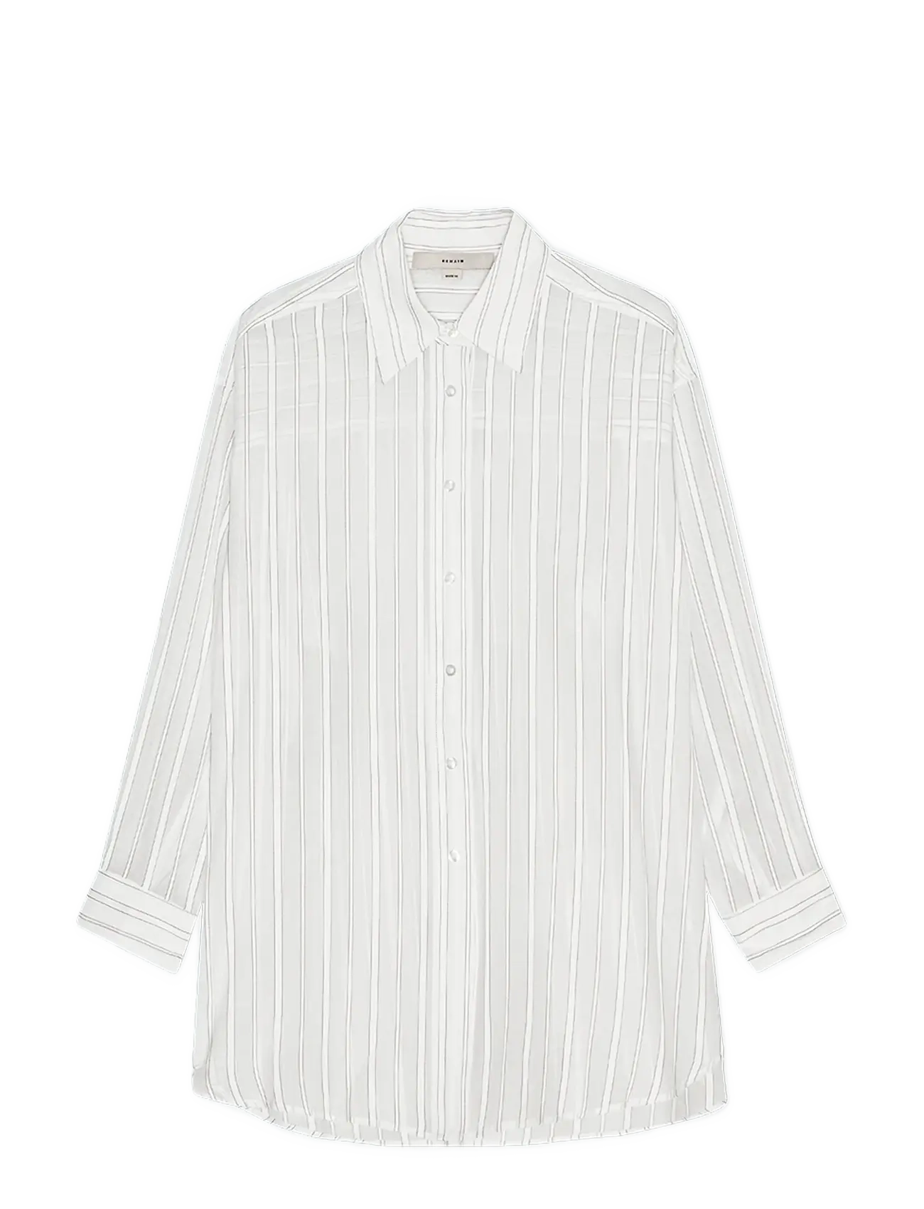 REMAIN Birger Christensen OVERSIZE SHIRT - Riided - CLOUD DANCER COMB. / white