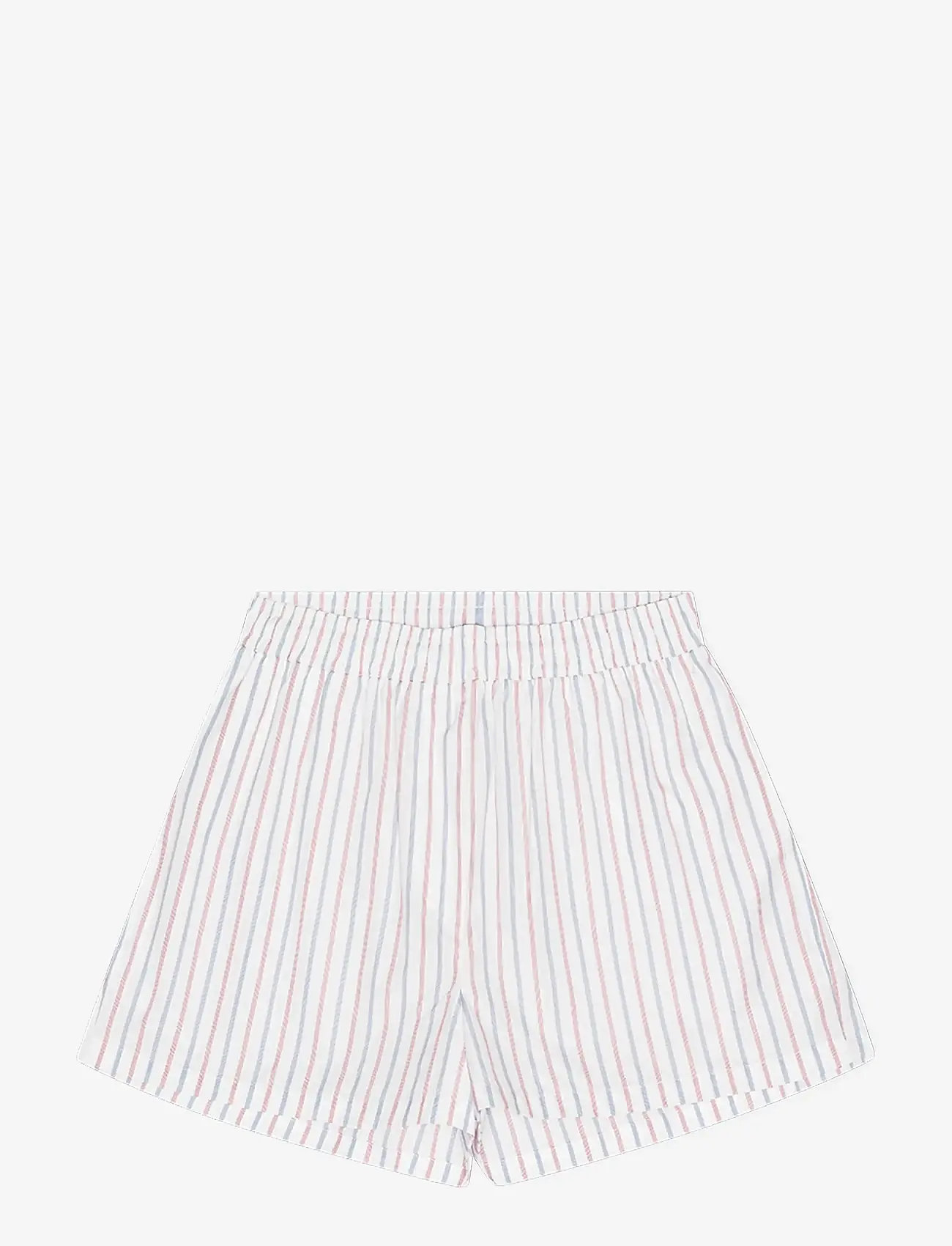 REMAIN Birger Christensen - POPLIN SHORTS - casual shorts - cloud dancer comb. - 1