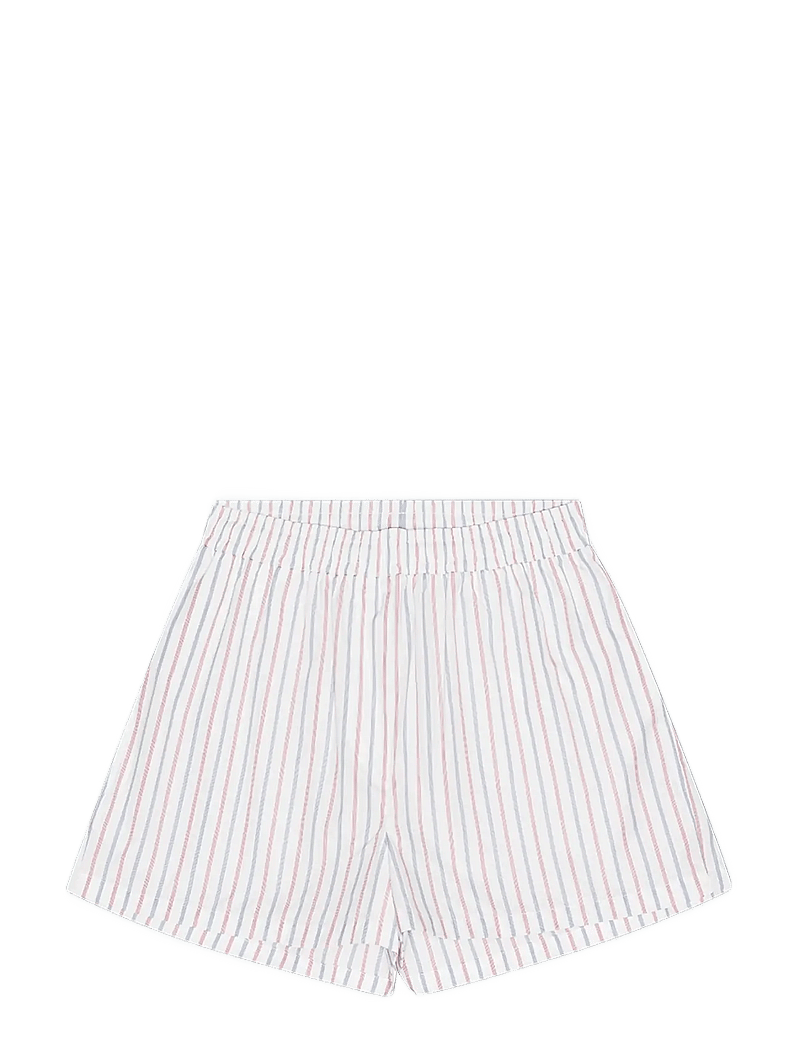 REMAIN Birger Christensen - POPLIN SHORTS - casual shorts - cloud dancer comb. - 1