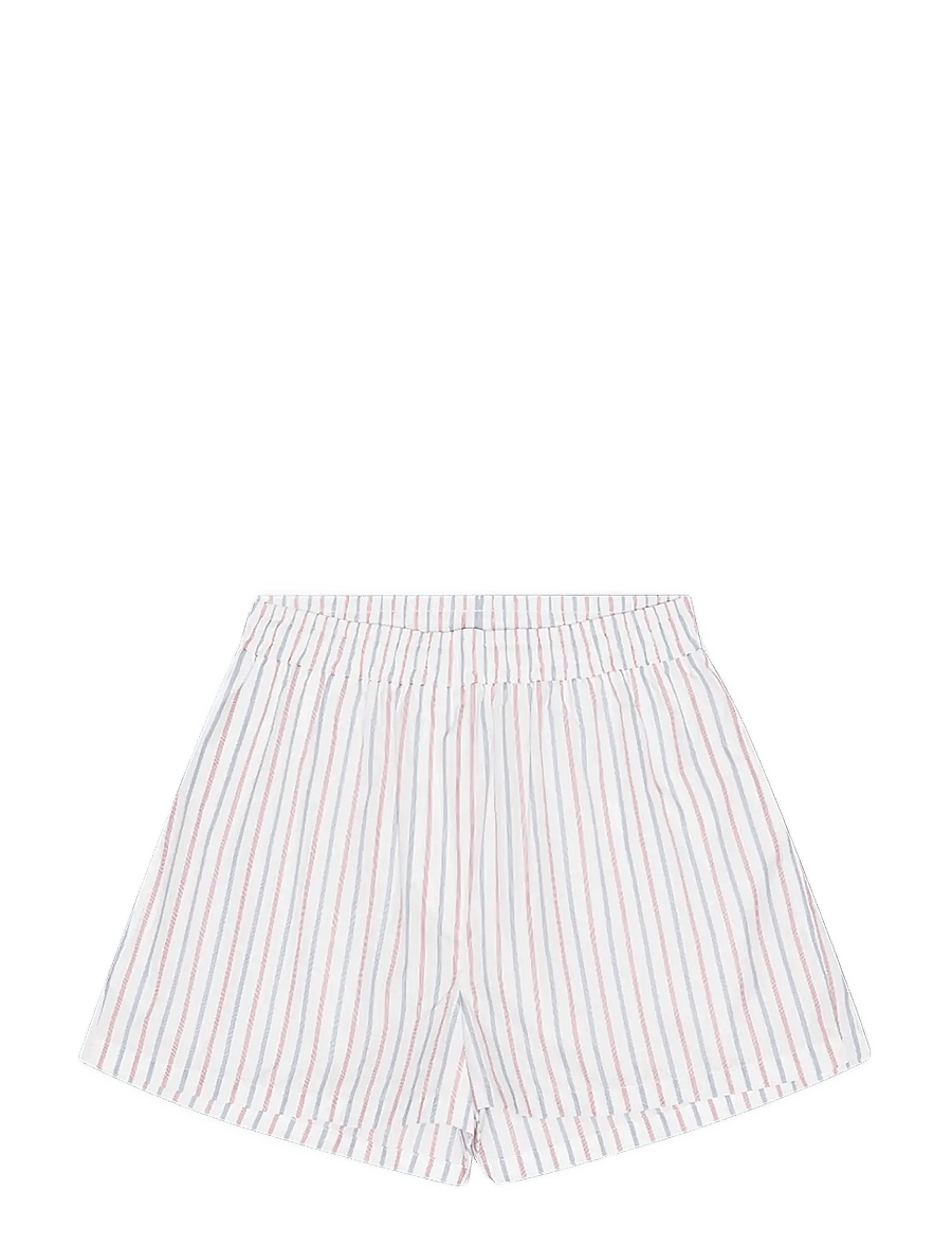 REMAIN Birger Christensen - POPLIN SHORTS - casual shorts - cloud dancer comb. - 1