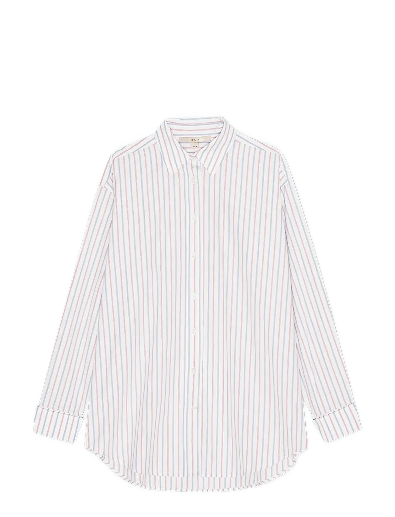 REMAIN Birger Christensen OVERSIZE SHIRT - Tøj - CLOUD DANCER COMB. / multi