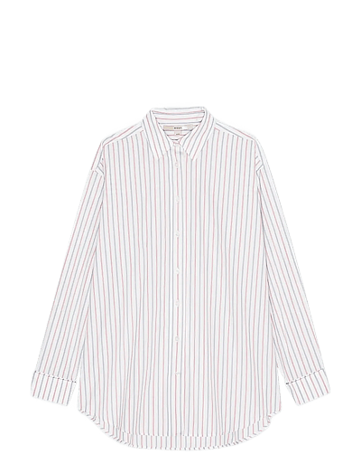 REMAIN Birger Christensen OVERSIZE SHIRT - REMAIN - CLOUD DANCER COMB. / multi