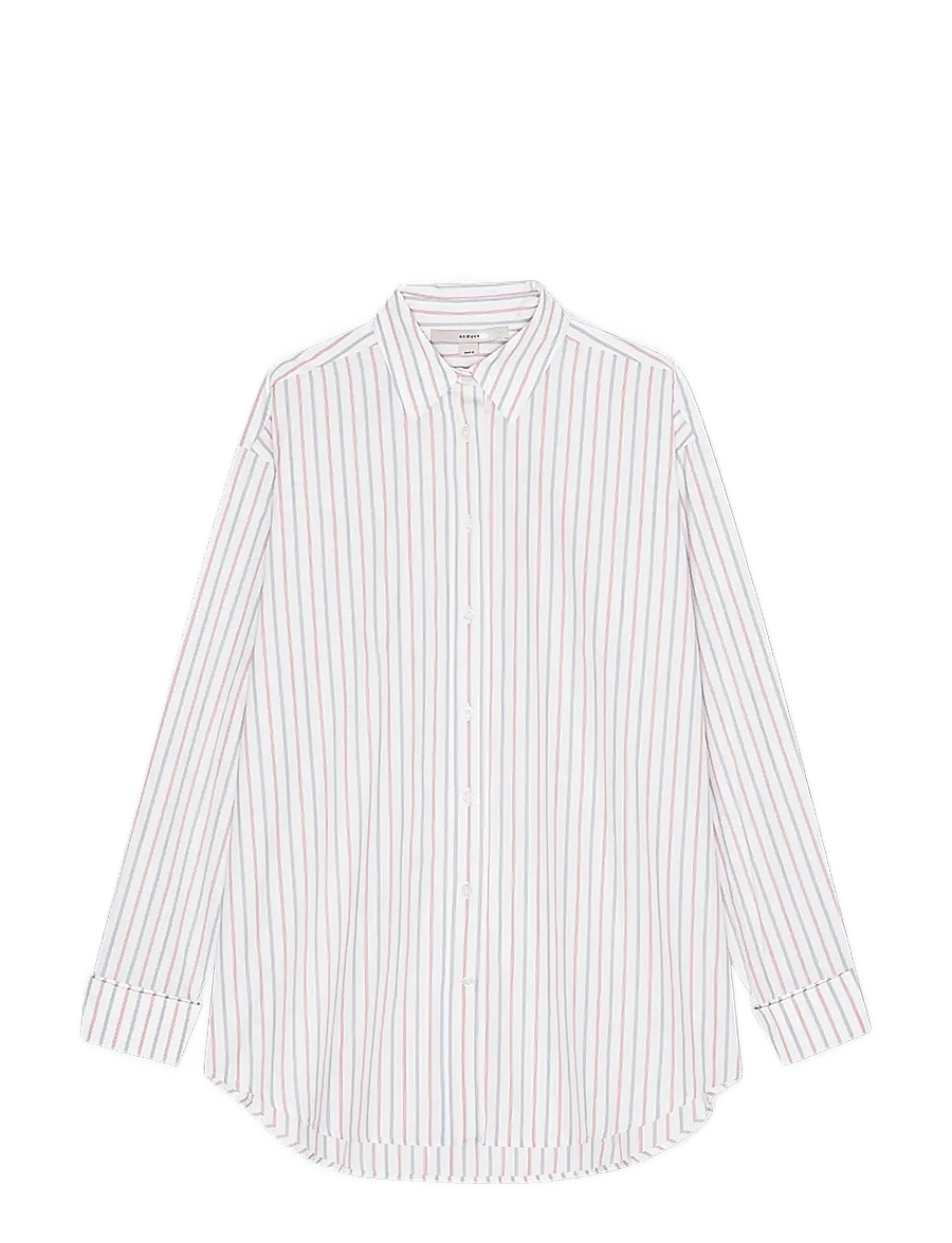 REMAIN Birger Christensen - OVERSIZE SHIRT - langärmlige hemden - cloud dancer comb. - 1