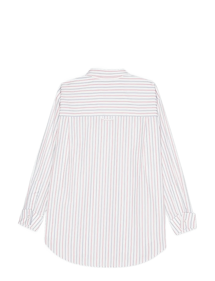 REMAIN Birger Christensen - OVERSIZE SHIRT - langärmlige hemden - cloud dancer comb. - 2