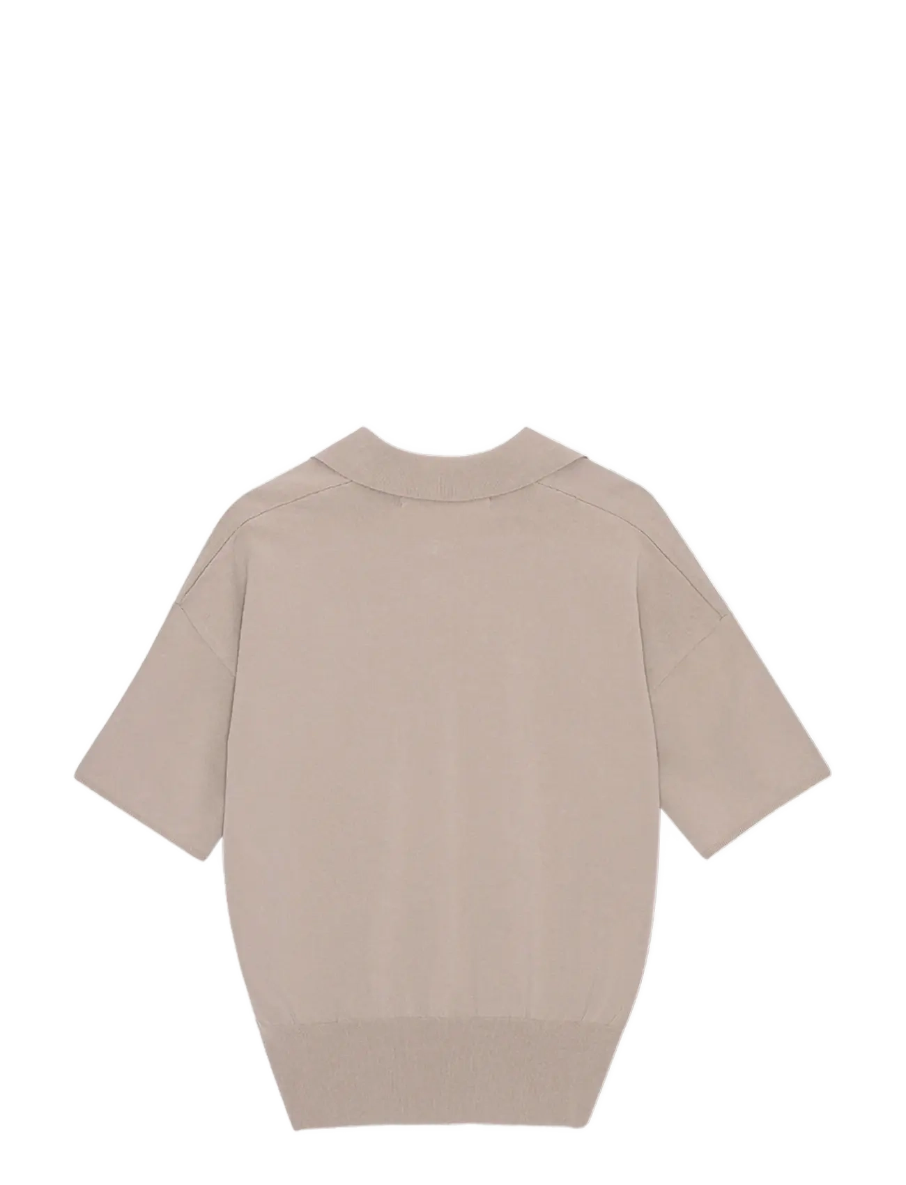 REMAIN Birger Christensen - KNITTED POLO TSHIRT - pullover - oatmeal - 2