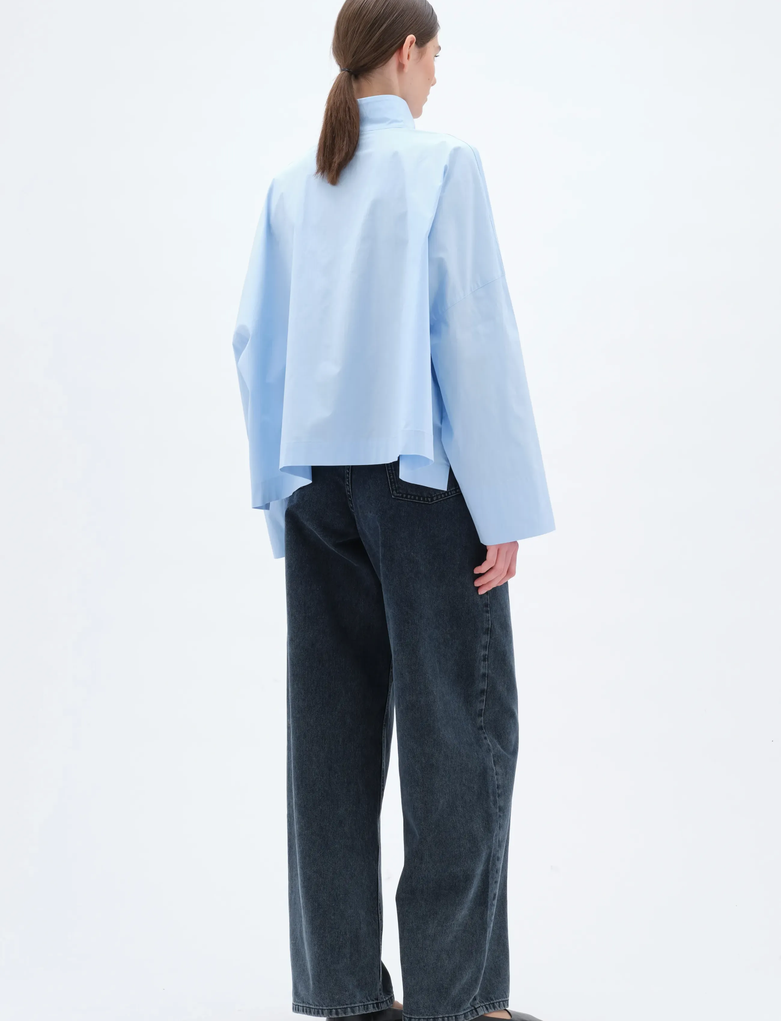 REMAIN Birger Christensen - HIGH NECK SHIRT - cerulean - 3