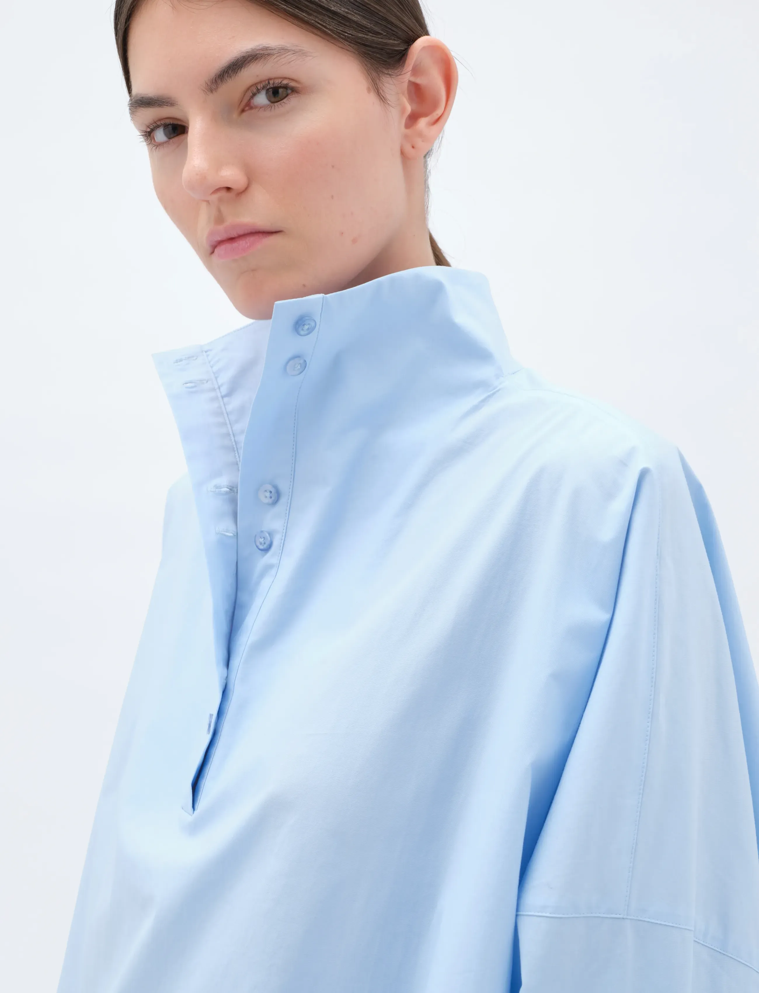 REMAIN Birger Christensen - HIGH NECK SHIRT - cerulean - 4