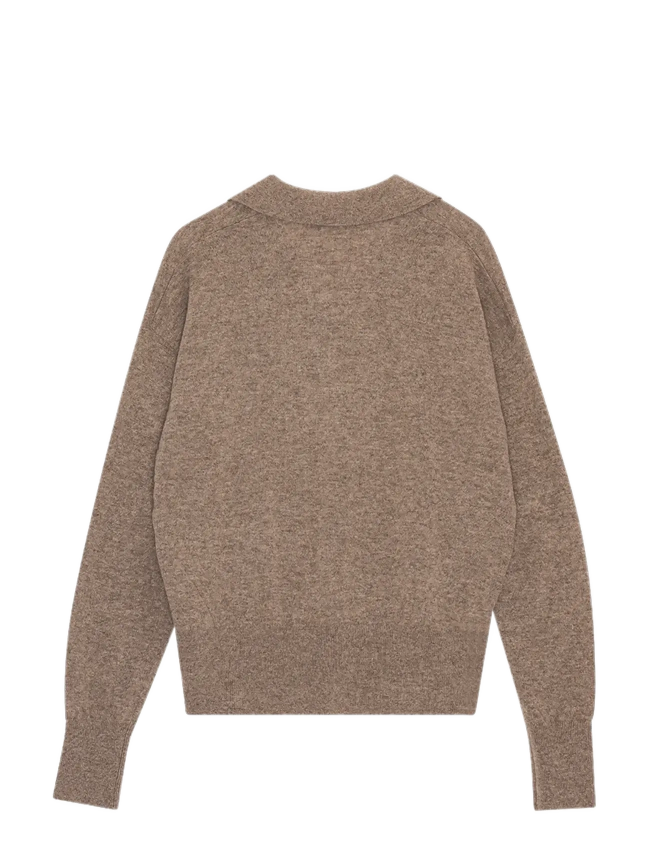 REMAIN Birger Christensen - KNIT POLO SWEATER - walnut - 2