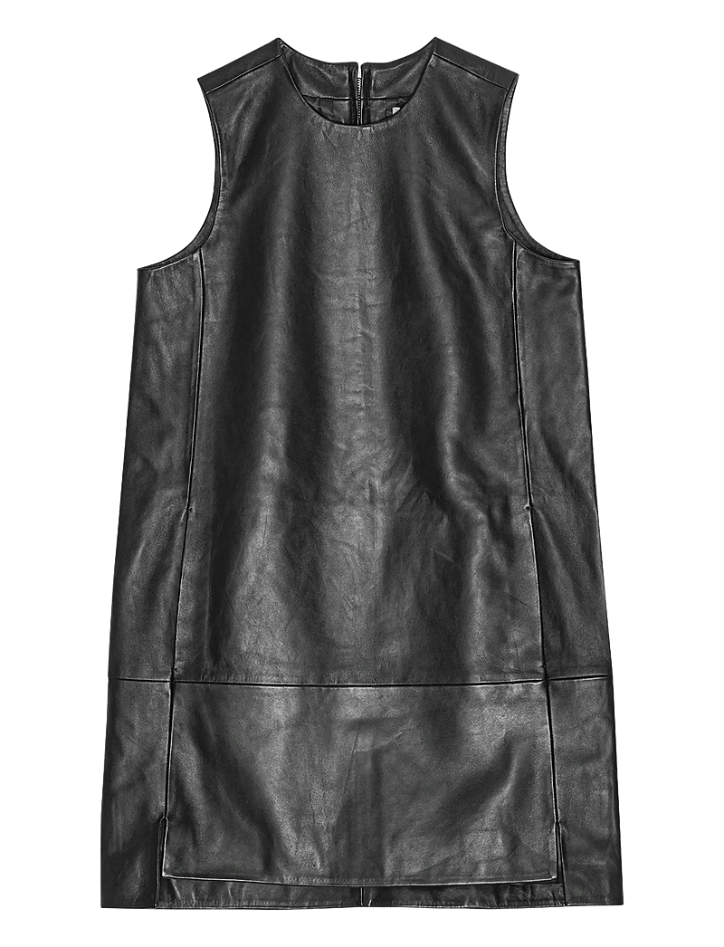 REMAIN Birger Christensen - MINI LEATHER DRESS - festklänningar - black - 1