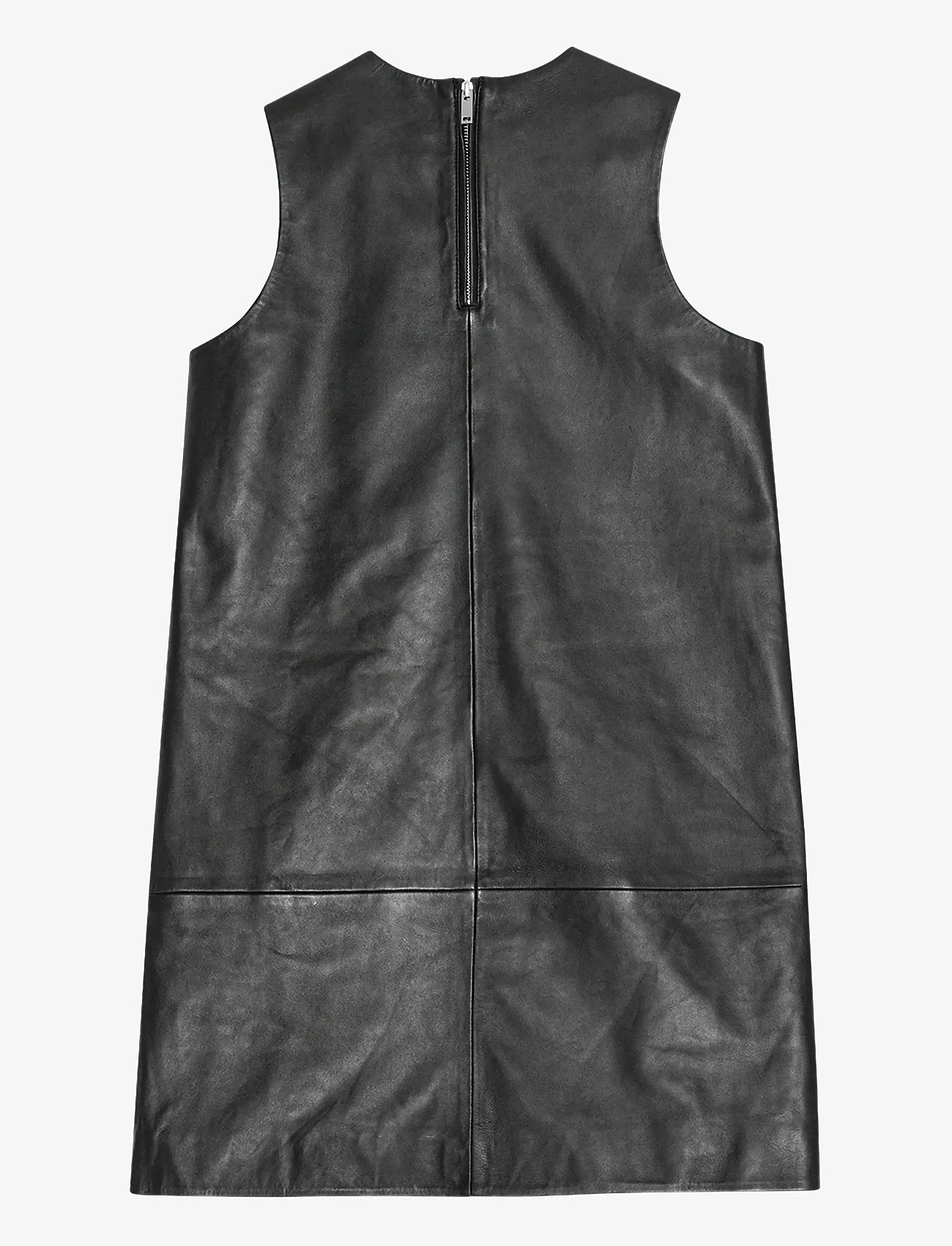 REMAIN Birger Christensen - MINI LEATHER DRESS - festklänningar - black - 2