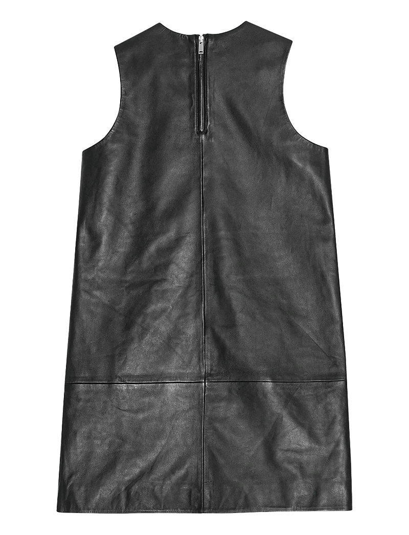 REMAIN Birger Christensen - MINI LEATHER DRESS - festklänningar - black - 2