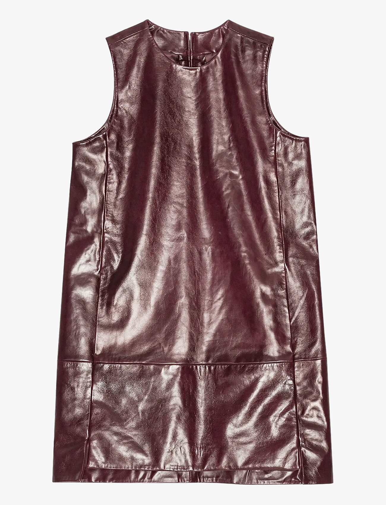 REMAIN Birger Christensen - MINI LEATHER DRESS - partykleider - zinfandel - 1