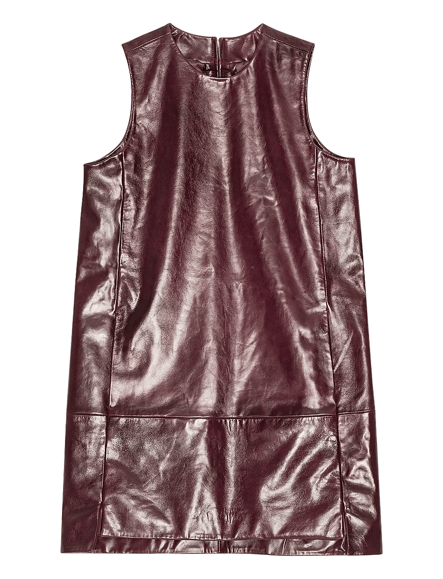 REMAIN Birger Christensen - MINI LEATHER DRESS - party dresses - zinfandel - 1