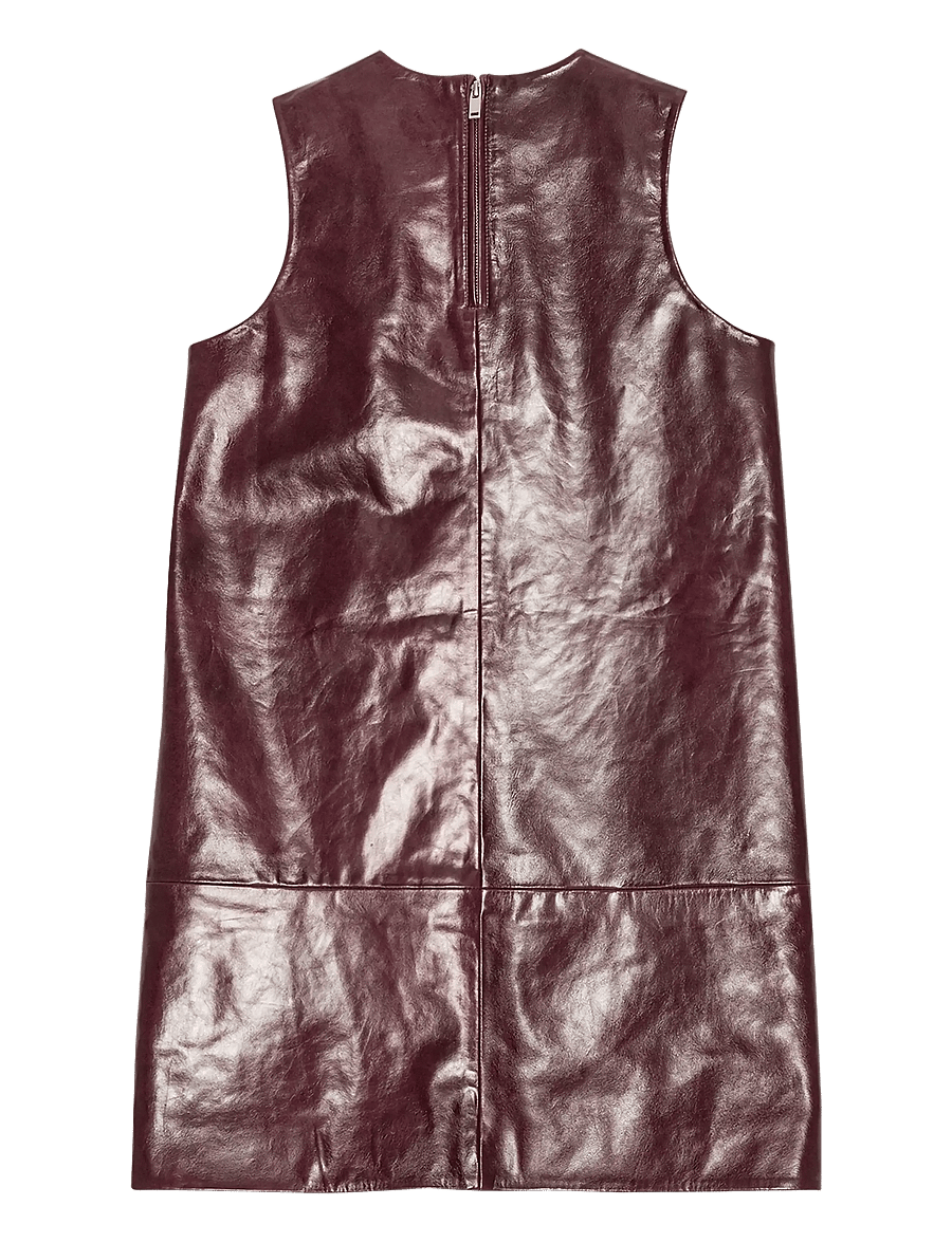 REMAIN Birger Christensen - MINI LEATHER DRESS - party dresses - zinfandel - 2