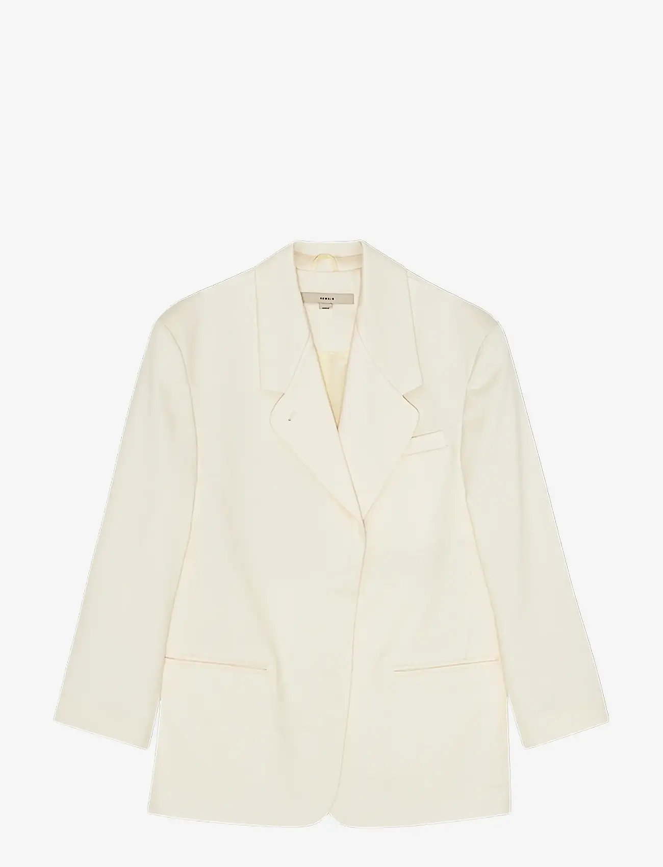 REMAIN Birger Christensen - OVERSIZED BLAZER - Ühes joones nööpidega bleiserid - tofu beige - 0