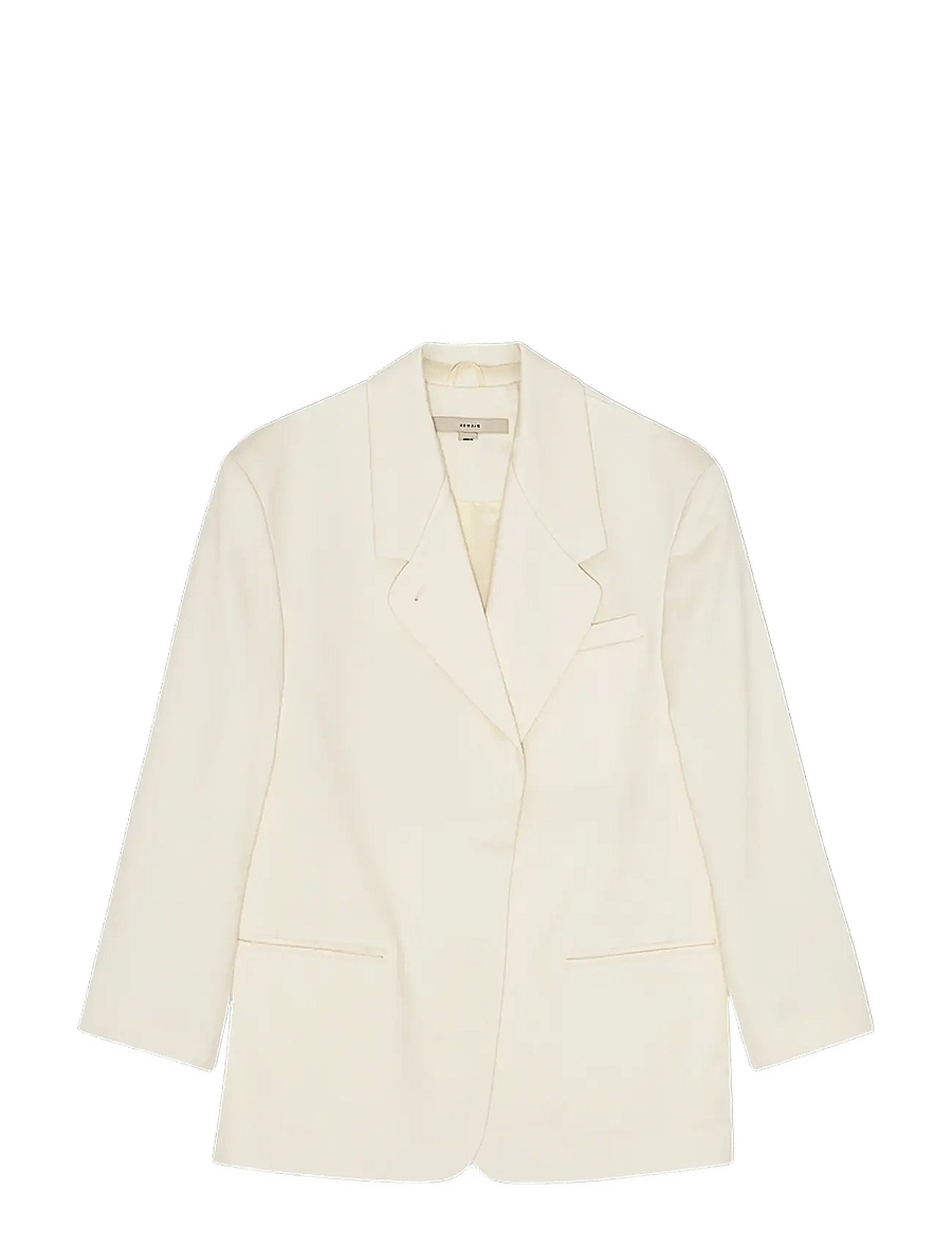 REMAIN Birger Christensen - OVERSIZED BLAZER - Ühes joones nööpidega bleiserid - tofu beige - 0
