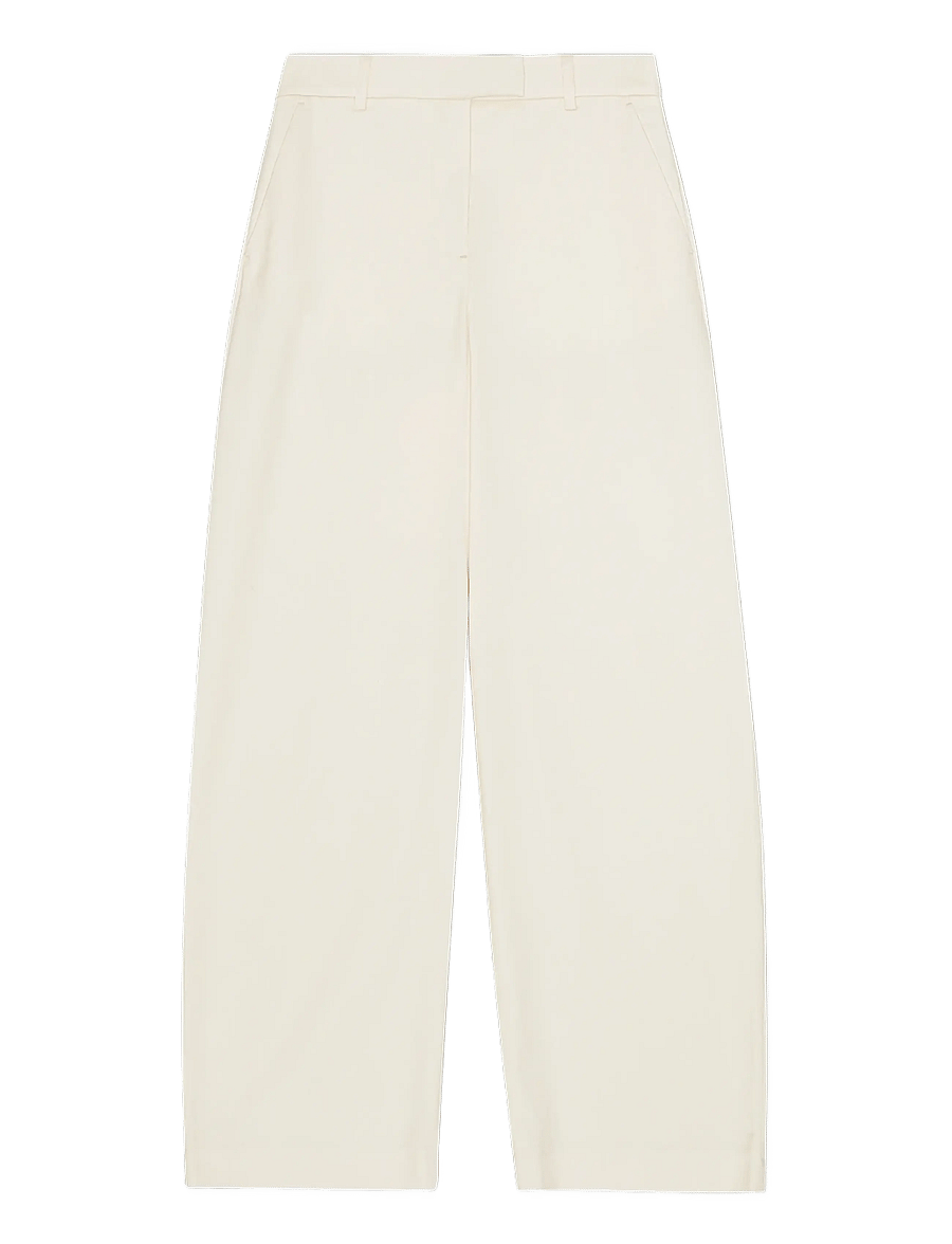 REMAIN Birger Christensen - COCOON SUITING PANTS - sérsniðnar buxur - tofu beige - 0