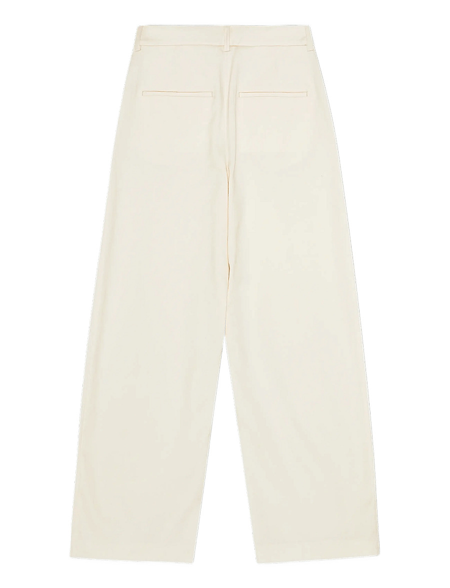 REMAIN Birger Christensen - COCOON SUITING PANTS - sérsniðnar buxur - tofu beige - 1