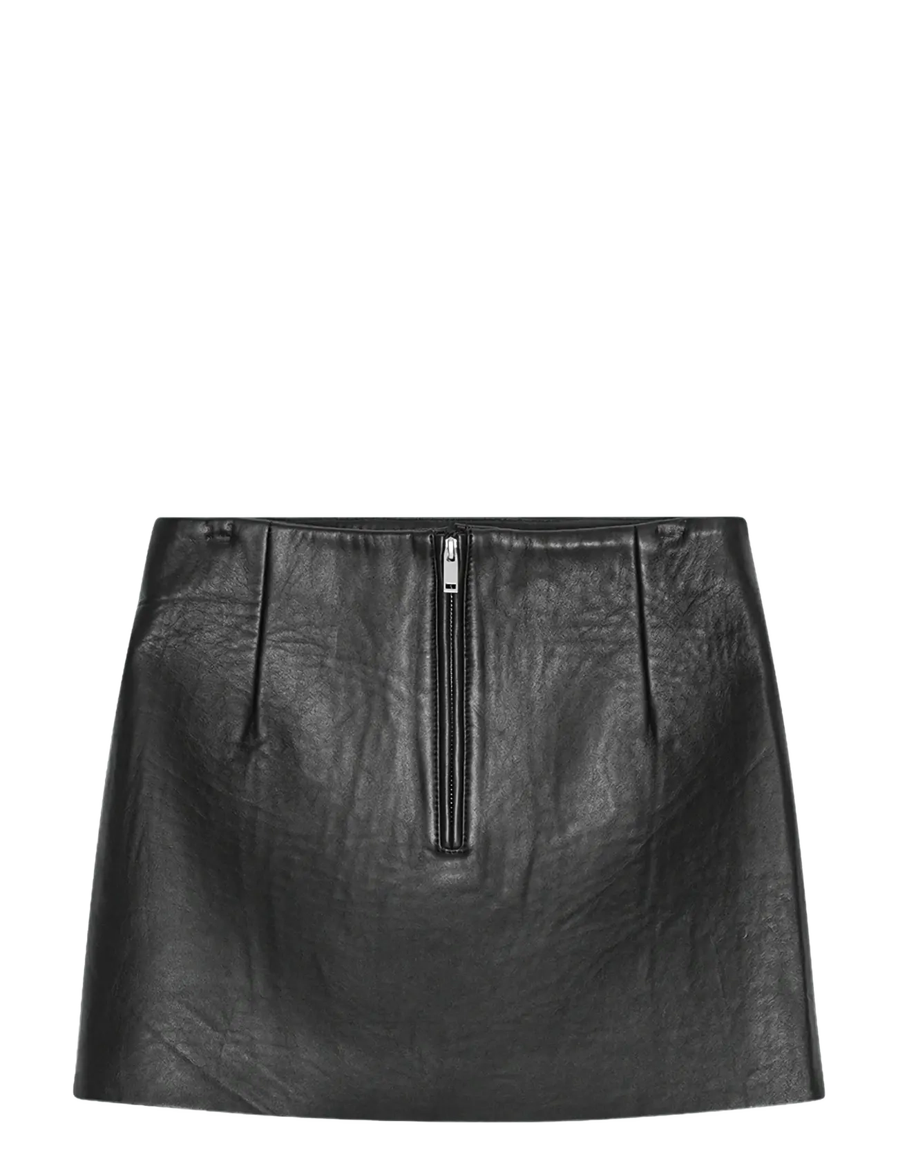 REMAIN Birger Christensen - MINI LEATHER SKIRT - black - 1
