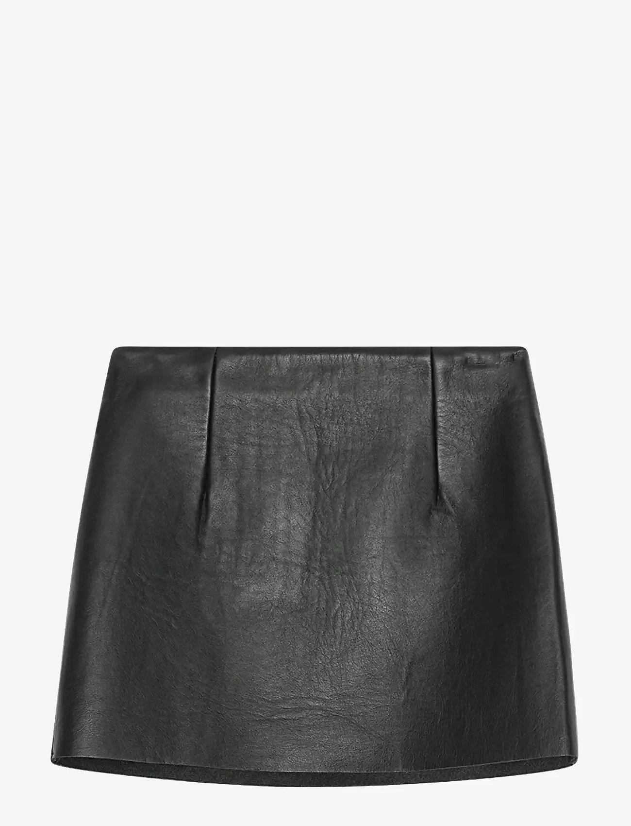 REMAIN Birger Christensen - MINI LEATHER SKIRT - lædernederdele - black - 2