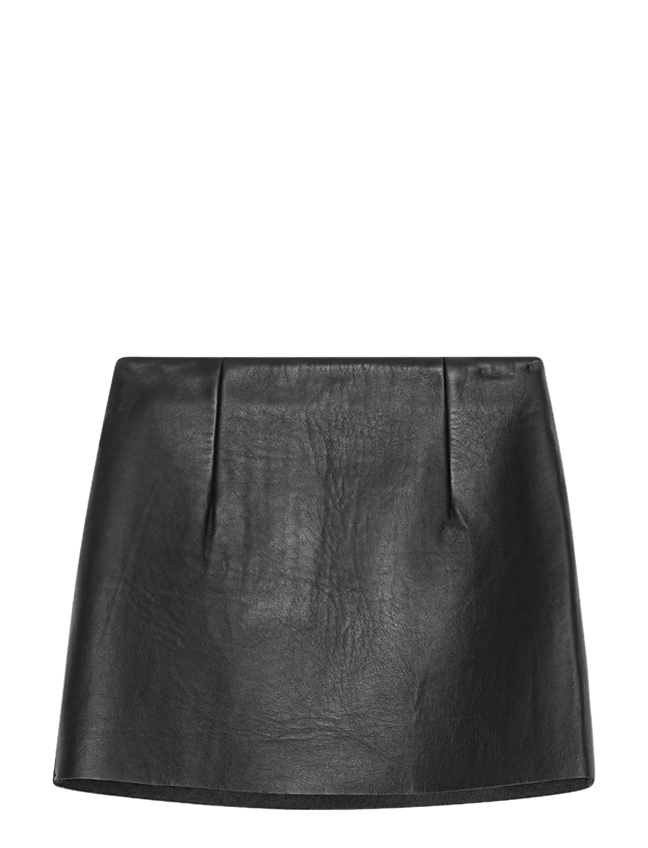 REMAIN Birger Christensen - MINI LEATHER SKIRT - black - 2