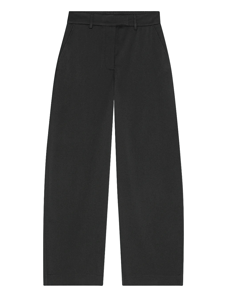 REMAIN Birger Christensen - COCOON SUITING PANTS - barrel-bukser - black - 1