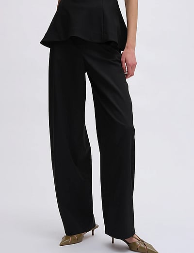 REMAIN Birger Christensen COCOON SUITING PANTS - REMAIN - BLACK / black