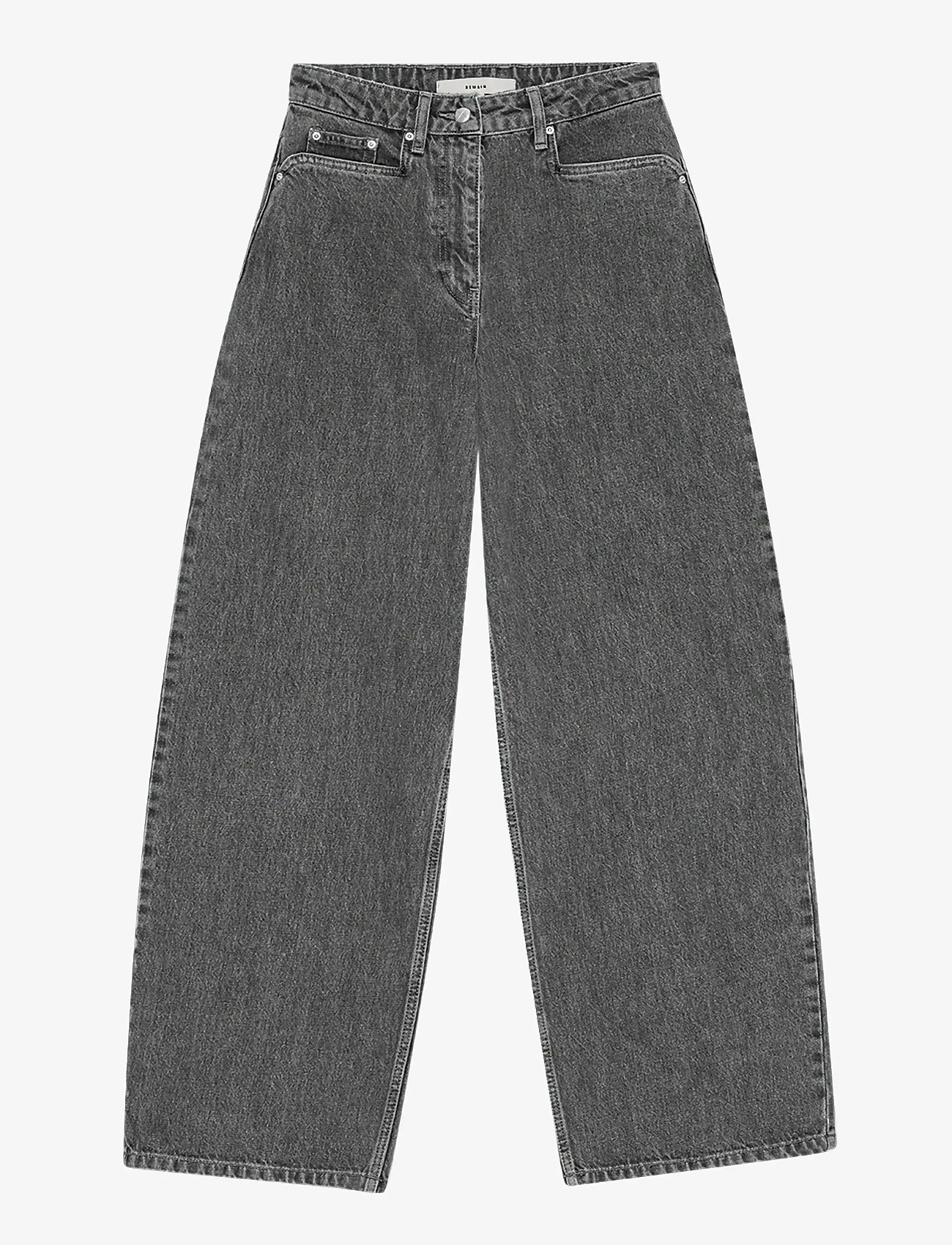 REMAIN Birger Christensen - COCOON DENIM PANTS - brede jeans - frost gray - 1