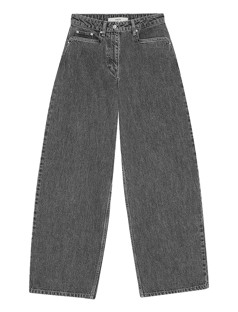 REMAIN Birger Christensen - COCOON DENIM PANTS - brede jeans - frost gray - 1
