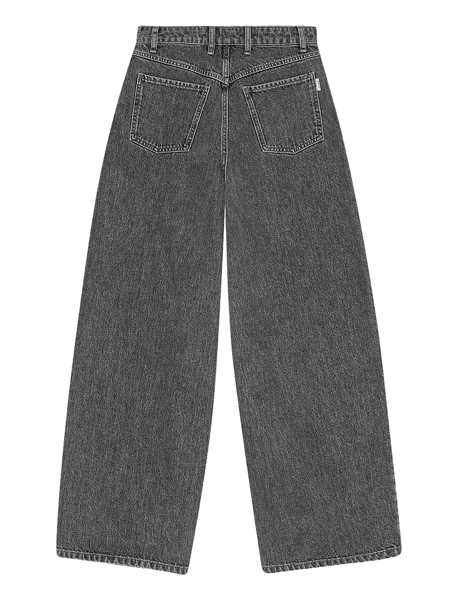 REMAIN Birger Christensen - COCOON DENIM PANTS - hosen mit weitem bein - frost gray - 2