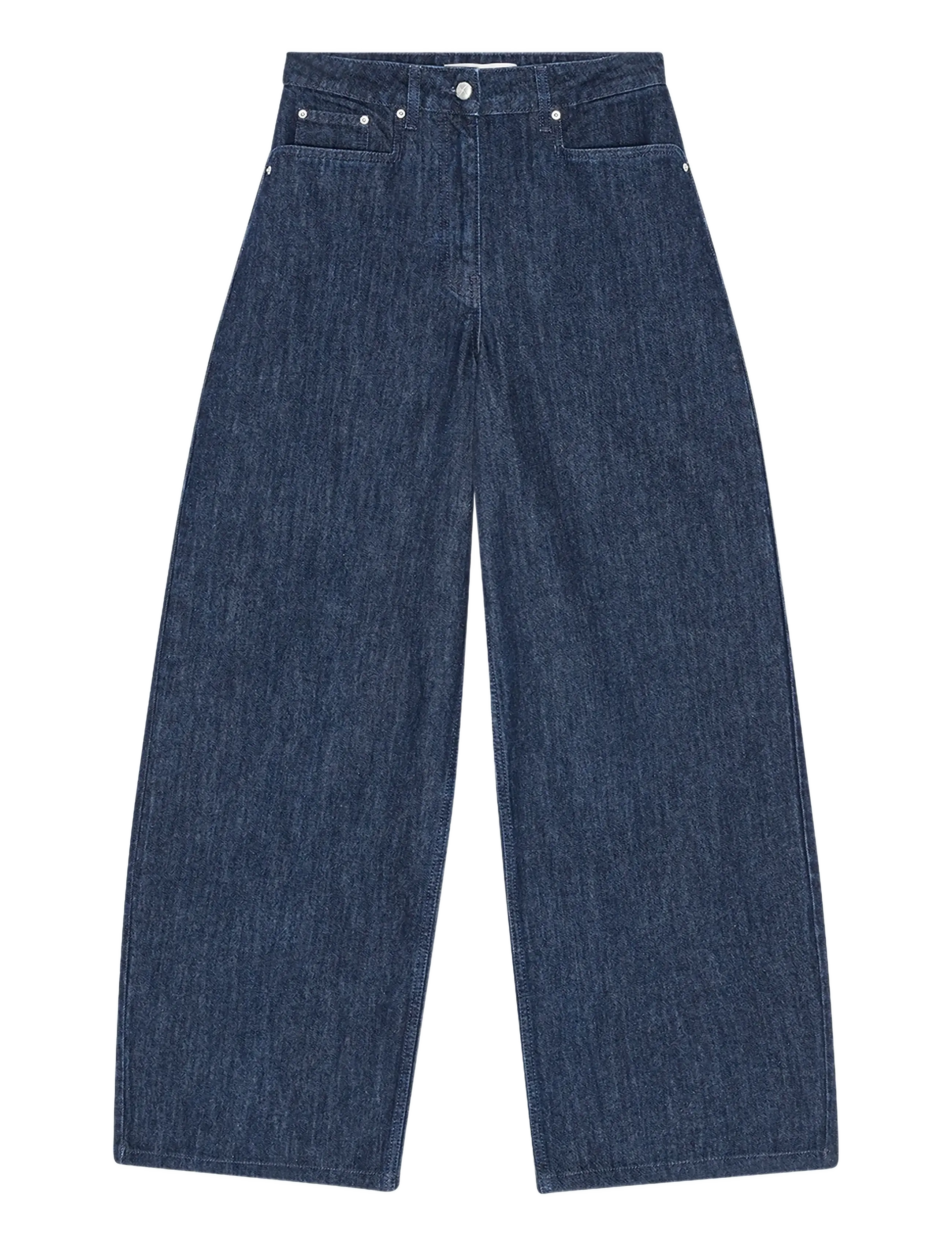 REMAIN Birger Christensen COCOON DENIM PANTS - Tøj - SARGASSO SEA (BLUE) / blue