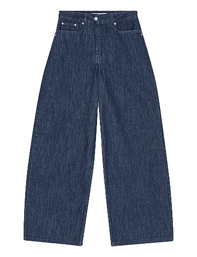 REMAIN Birger Christensen COCOON DENIM PANTS - REMAIN - SARGASSO SEA (BLUE) / blue