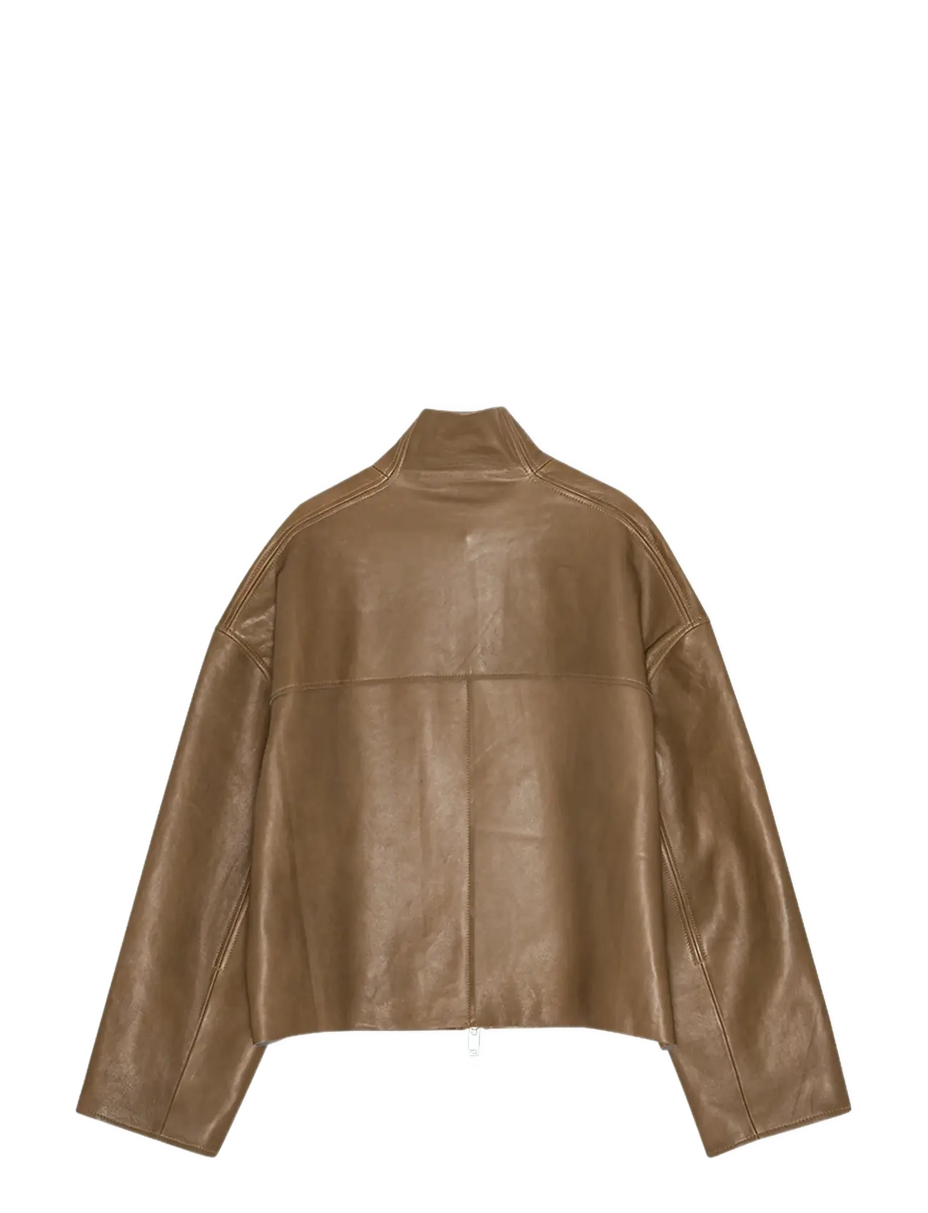 REMAIN Birger Christensen - BONDED LEATHER JACKET - sepia - 2