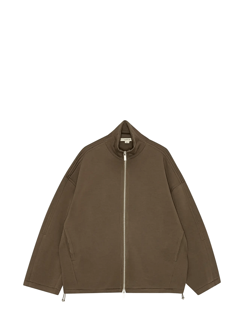 REMAIN Birger Christensen - SOFT ZIPPED JACKET - bomber jackets - chocolate martini - 0