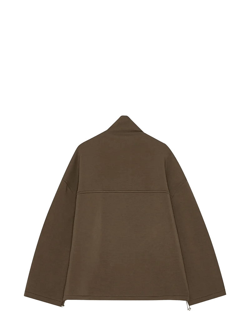 REMAIN Birger Christensen - SOFT ZIPPED JACKET - bomber jackets - chocolate martini - 1