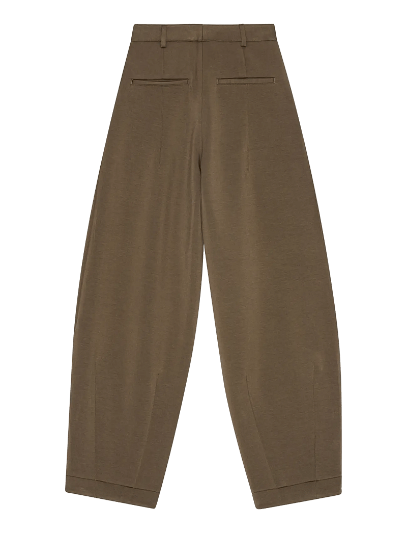 REMAIN Birger Christensen - SOFT COCOON PANTS - barrel püksid - chocolate martini - 2