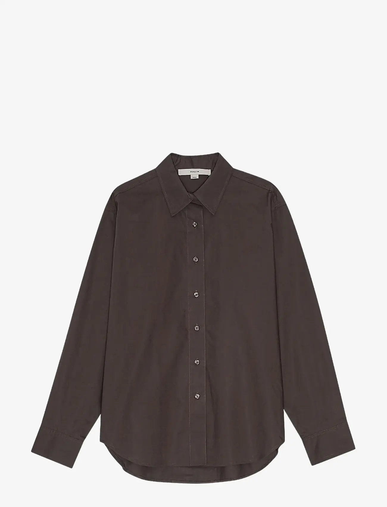 REMAIN Birger Christensen - BOXY SHIRT - langærmede skjorter - raisin - 1