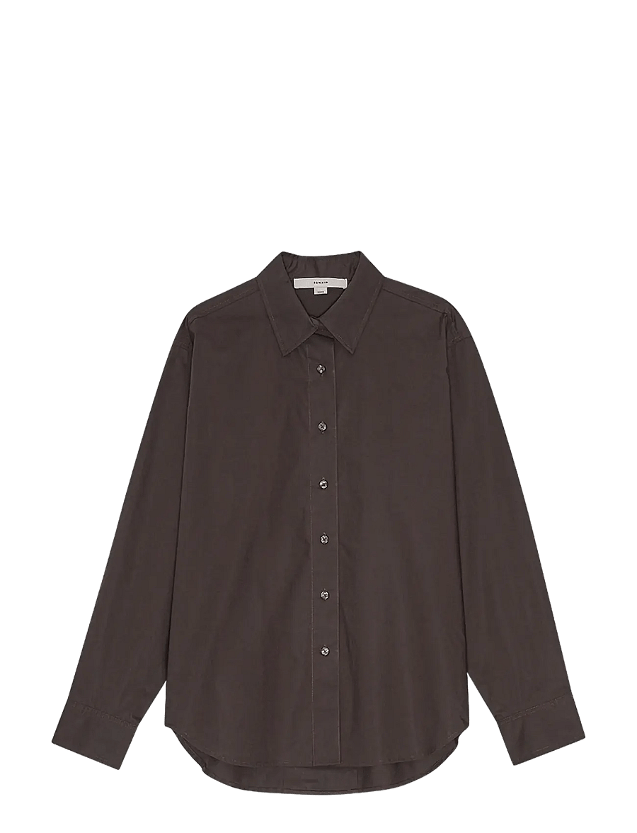 REMAIN Birger Christensen - BOXY SHIRT - langärmlige hemden - raisin - 1
